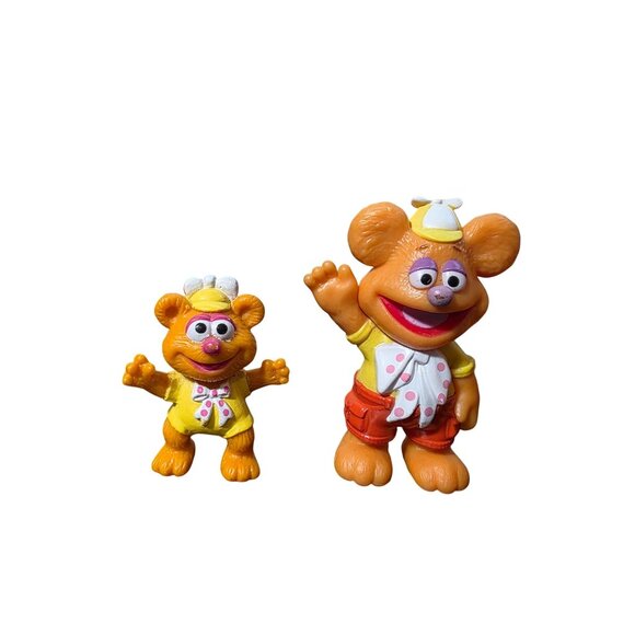 3 Vintage Fozzie Bear The Muppets Figures Toys - Picture 4 of 9